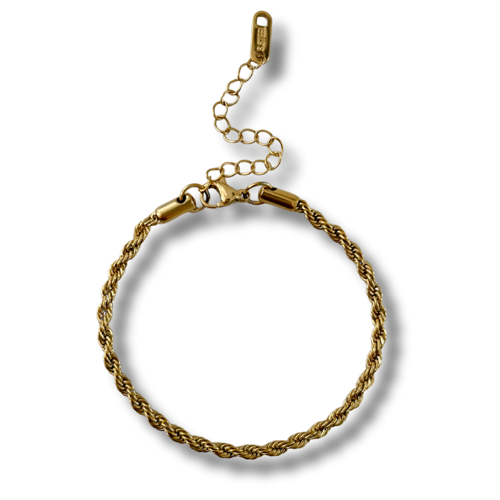 Pulsera soga - dorado