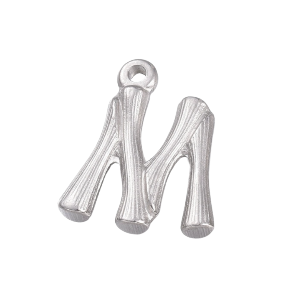 Charm inicial - letras A a Z - plata