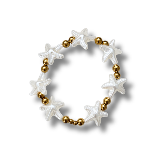 Pulsera estrella de mar - dorado