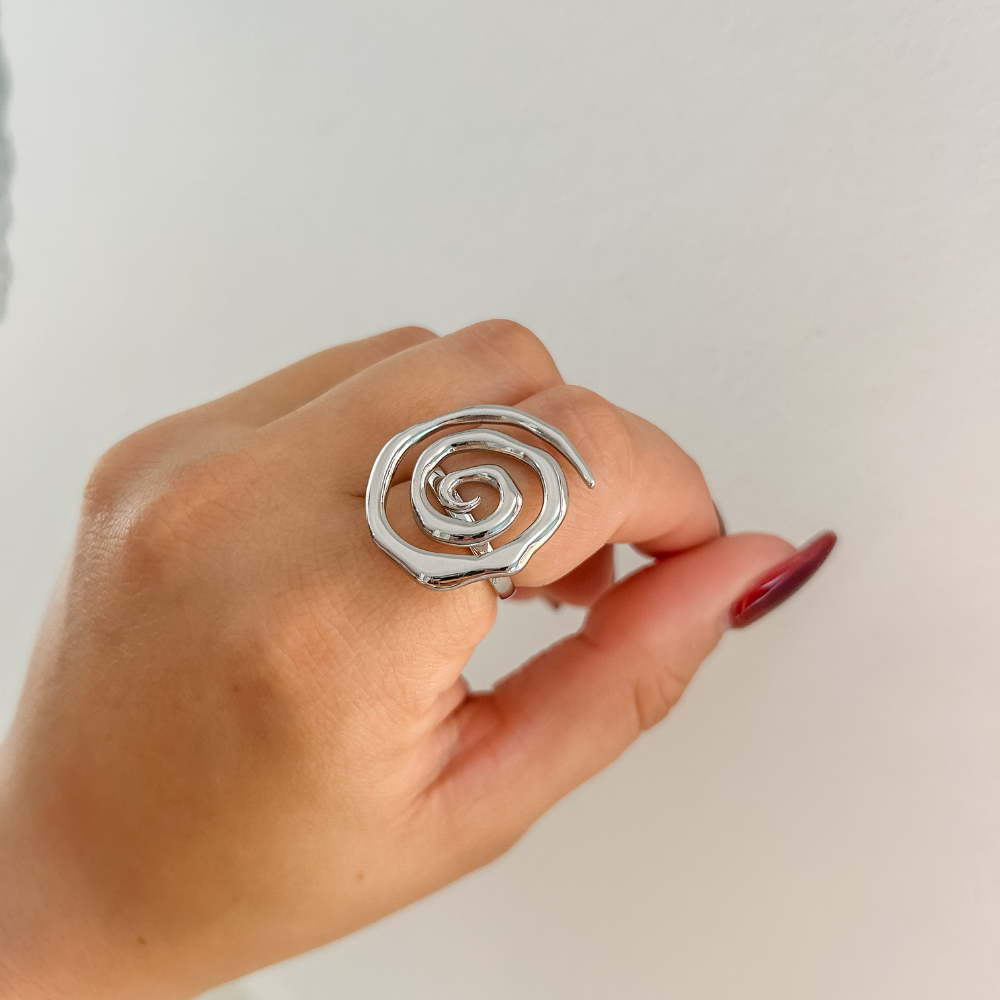 Sortija espiral - plata