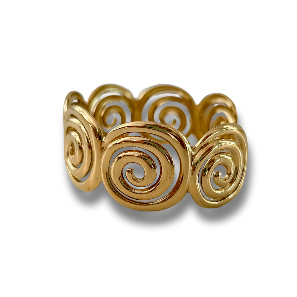Pulsera espiral - dorado