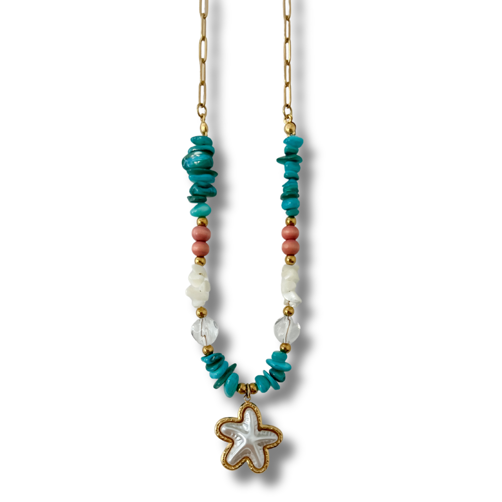 Collar estrella - colores - dorado