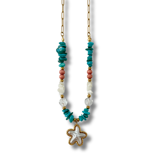 Collar estrella - colores - dorado