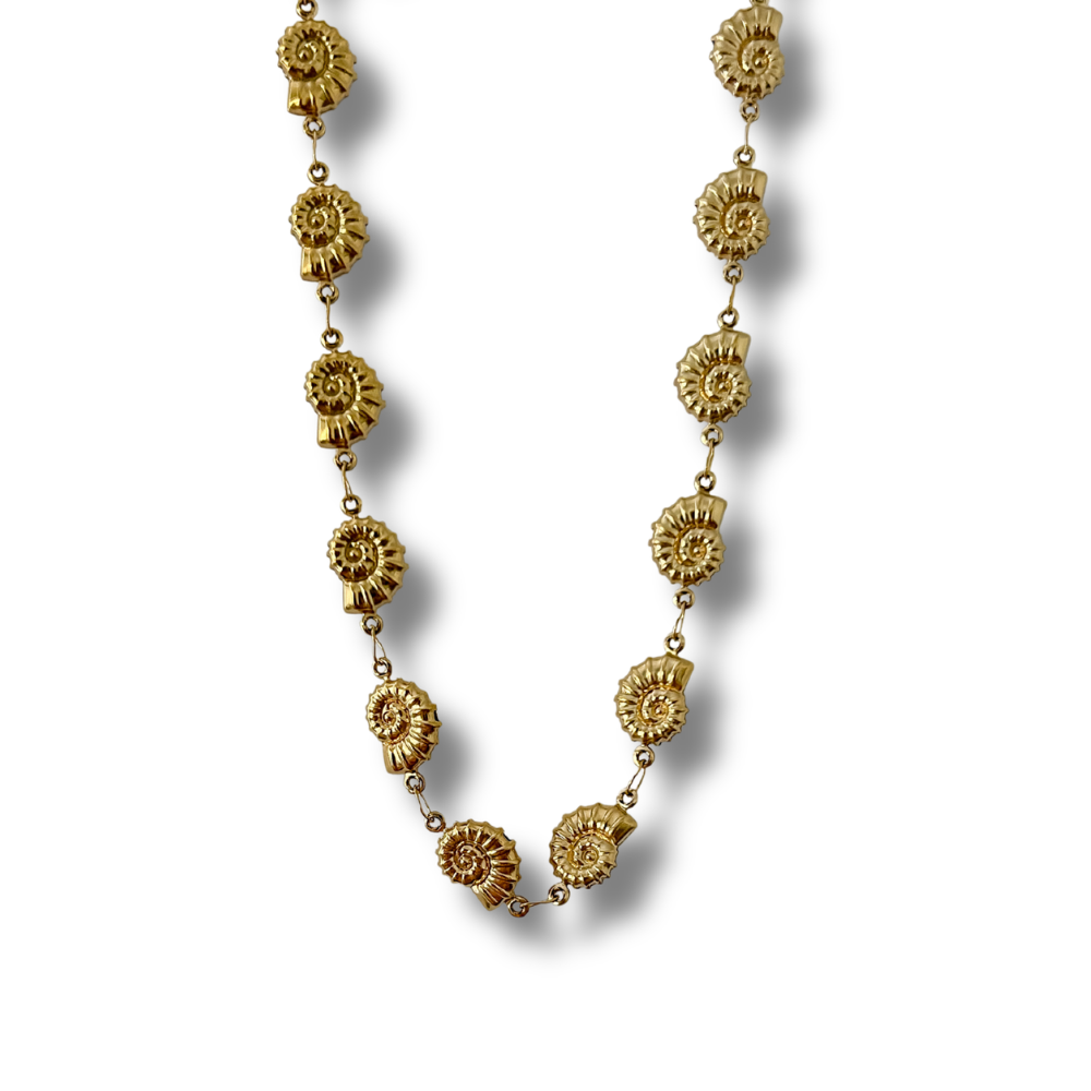 Collar caracoles - dorado