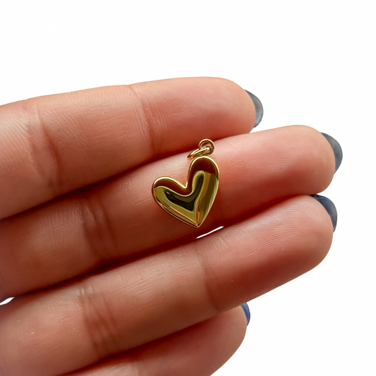 Charm corazón - dorado