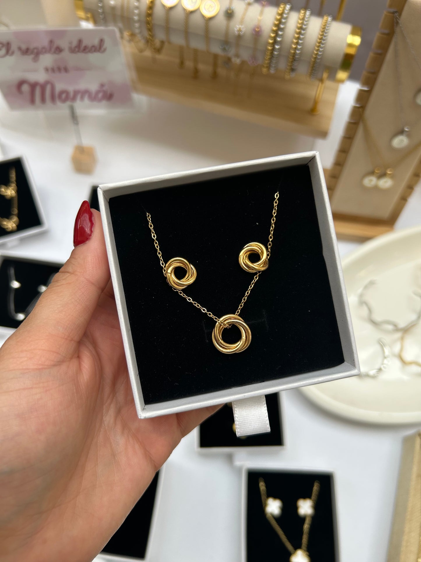 Para mamá - set - 2 piezas - dorado o plata