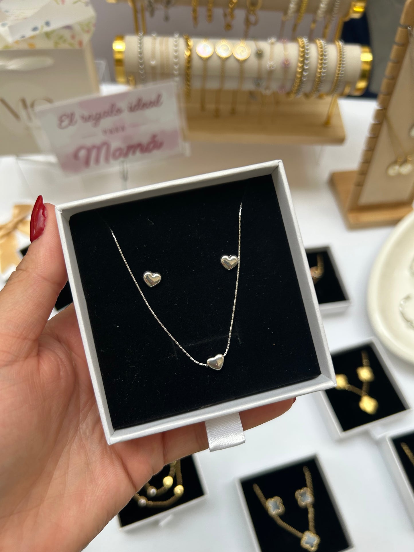 Para mamá - set - 2 piezas - dorado o plata