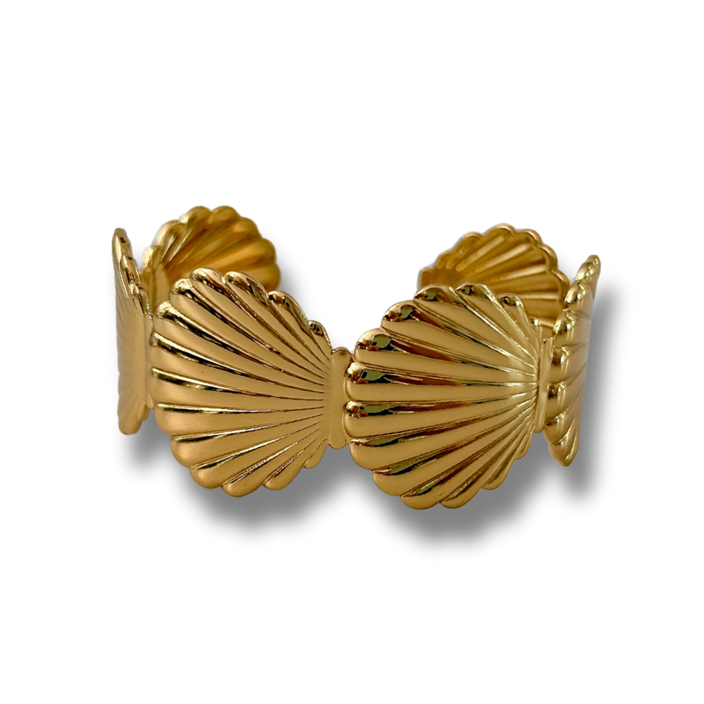 Pulsera concha - dorada