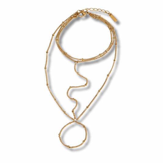 Pulsera sortija - dorado