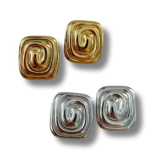 Pantallas Valentina - dorado y plata - cuadradas