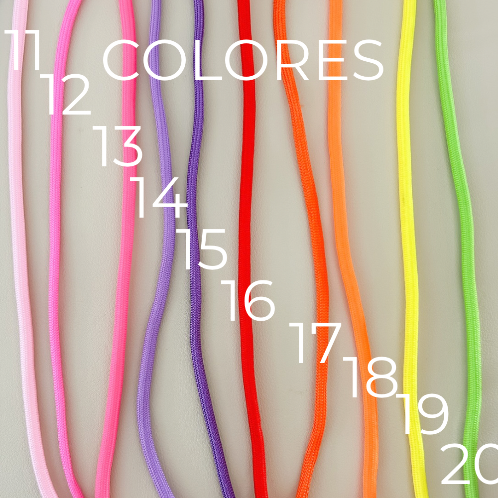 Pulsera ajustable - plata - letra grande - colores