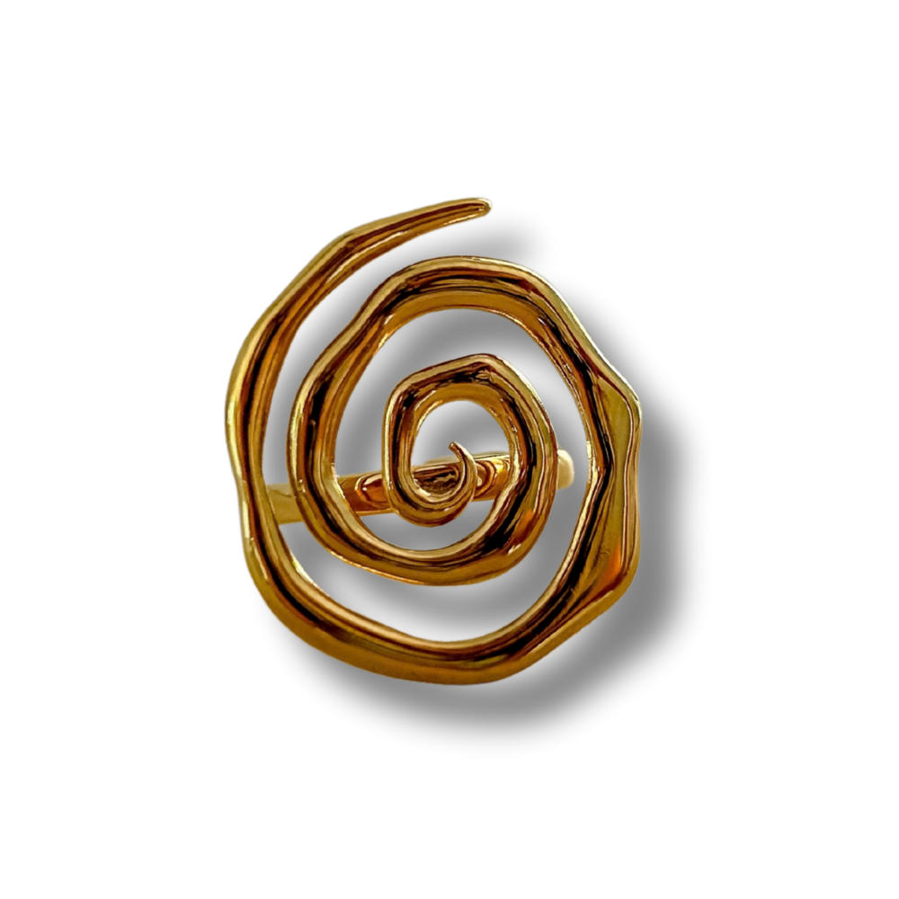 Sortija espiral - dorado