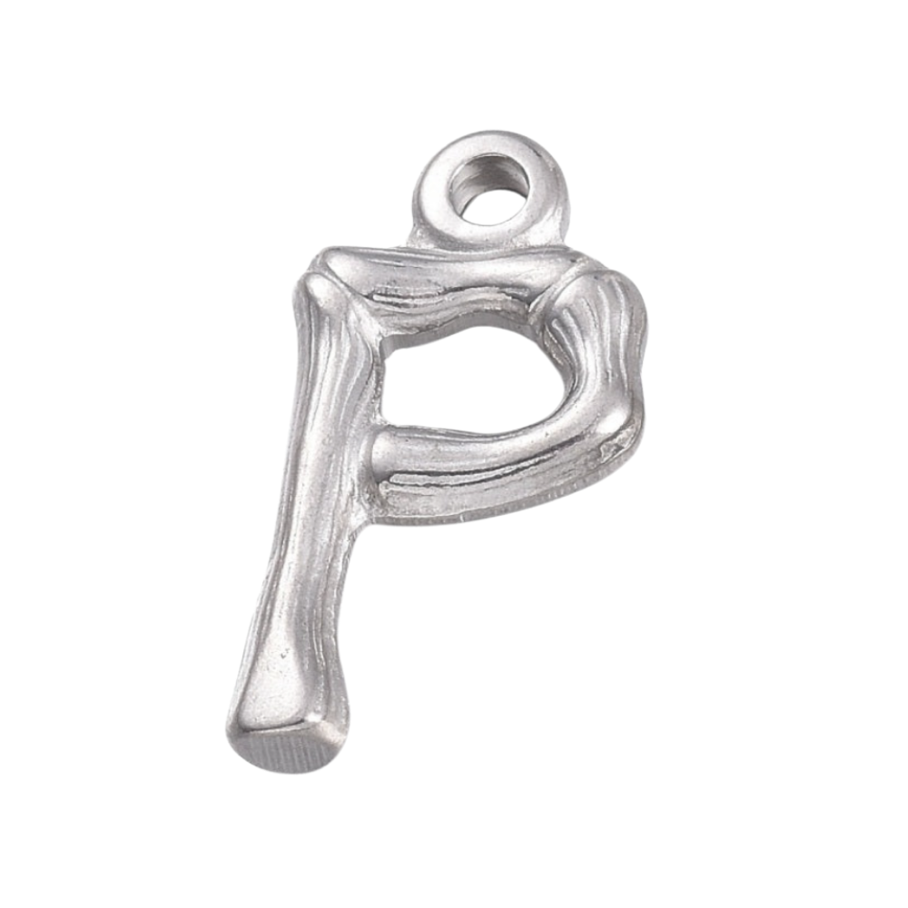 Charm inicial - letras A a Z - plata