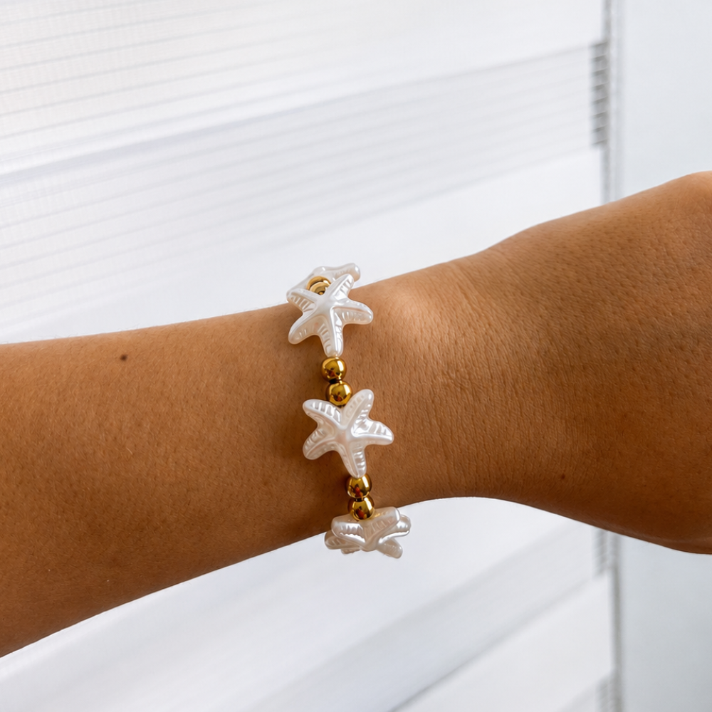 Pulsera estrella de mar - dorado