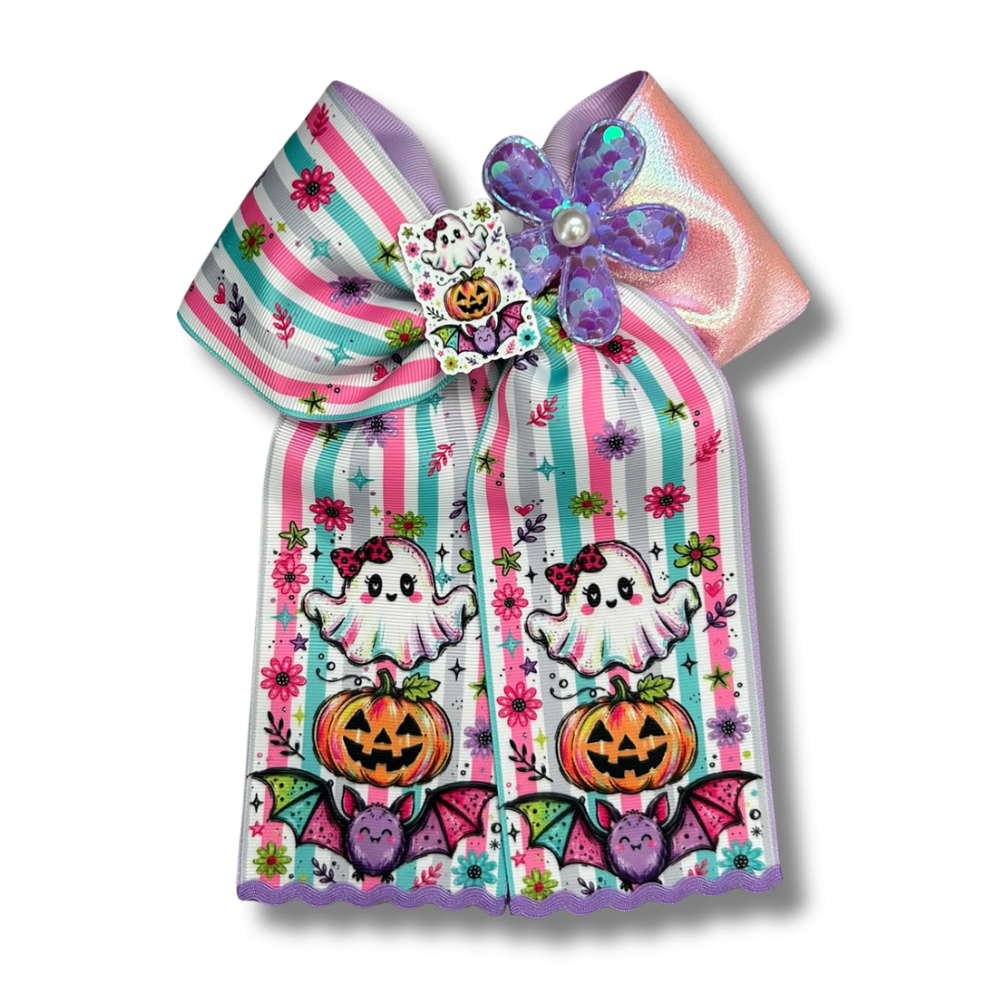 Lazo Fantasma, Murciélago y Calabaza - Halloween