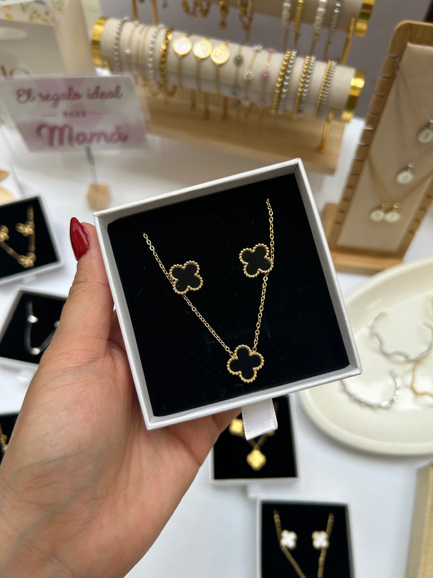 Para mamá - set - 2 piezas - dorado o plata