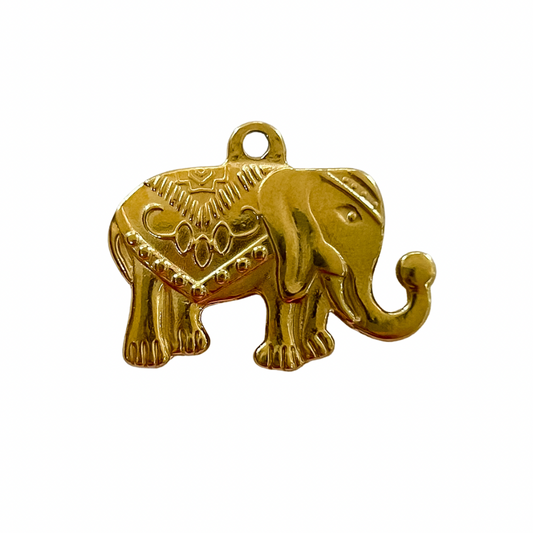 Charm elefante - dorado