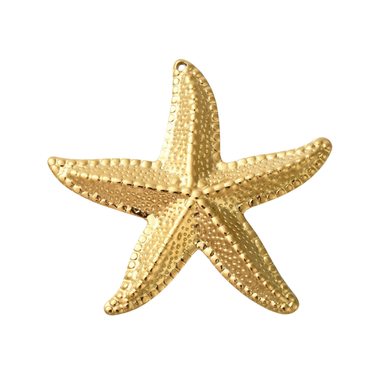 Charm estrella de mar - dorado