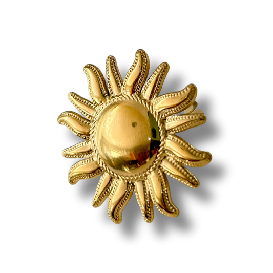 Sortija sol - dorado