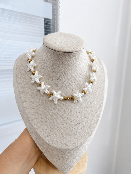 Collar estrella de mar - dorado