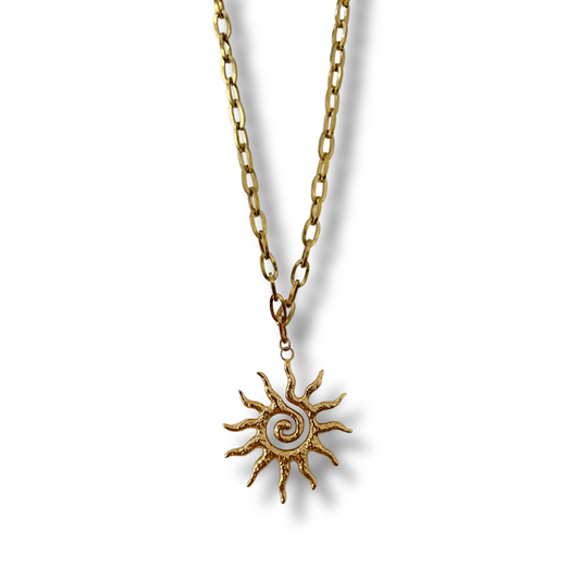 Collar sol - dorado