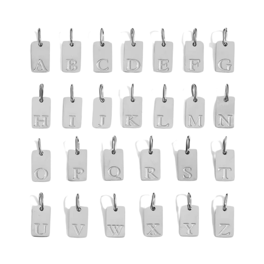 Charm inicial - letras A a Z - plata