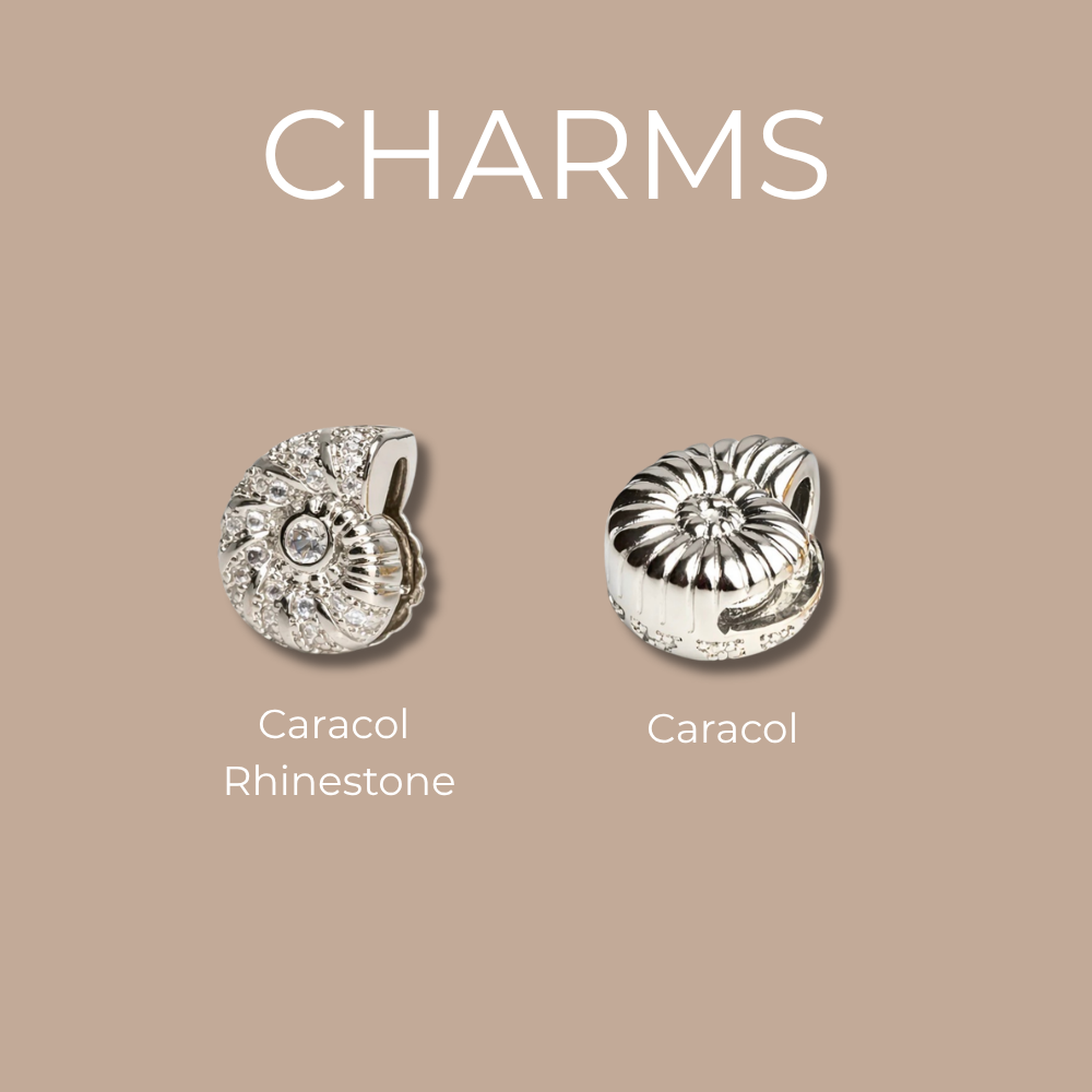 Pulsera elástica - plata - letra grande - cinta con brillo