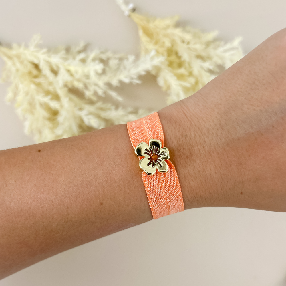 Pulsera elástica - dorado o plata - charms - cinta con o sin brillo