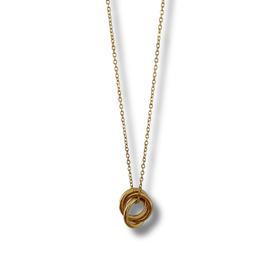 Collar aros - dorado