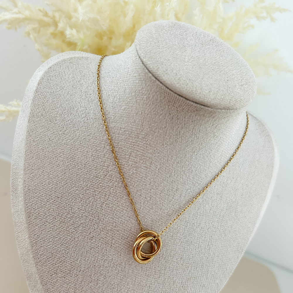 Collar aros - dorado
