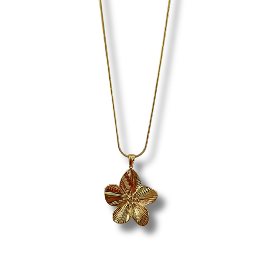 Collar flor - dorado