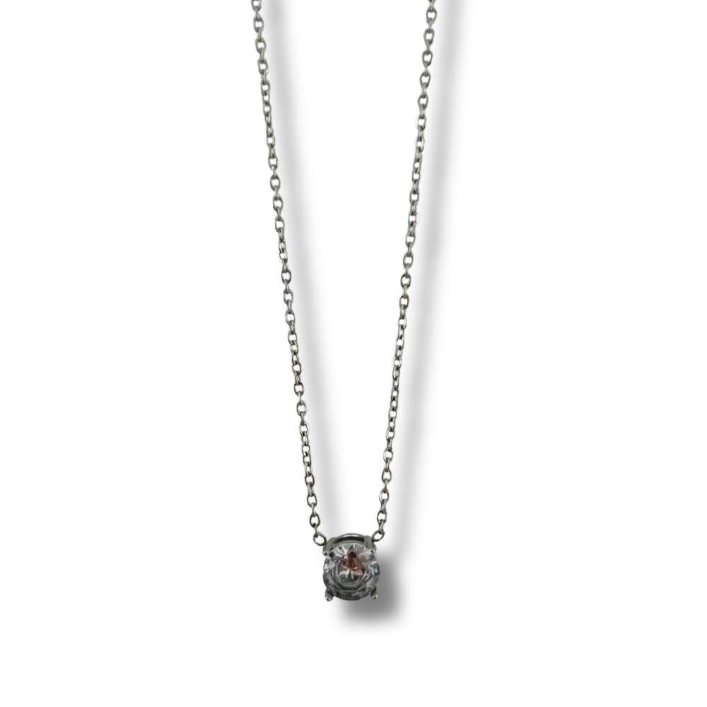 Collar zirconia - plata
