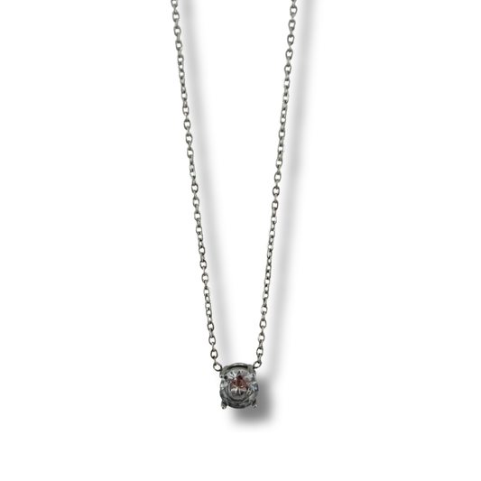 Collar zirconia - plata