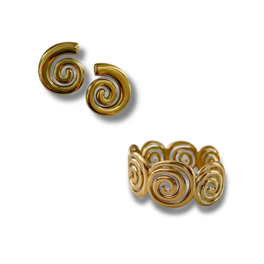 Bundle - 2 piezas - pantallas + pulsera - dorado