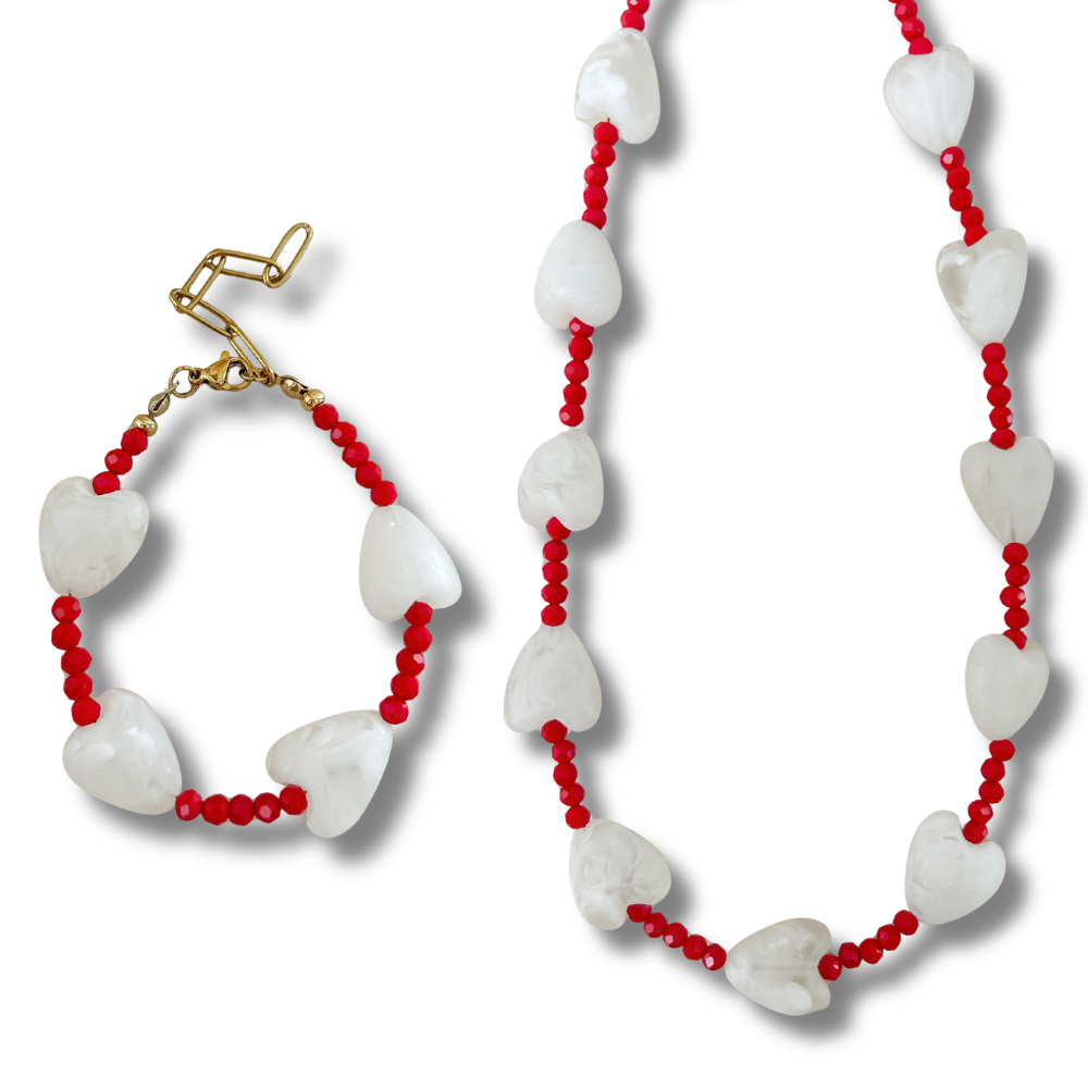 Bundle - 2 piezas - collar + pulsera - dorado