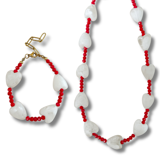 Bundle - 2 piezas - collar + pulsera - dorado