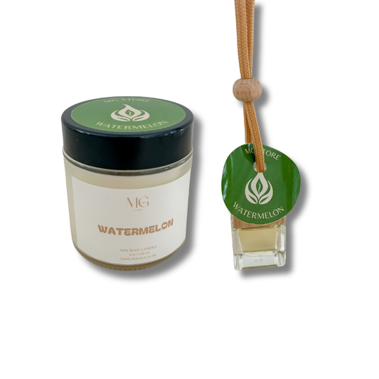 Bundle - Watermelon - vela 4oz + difusor para carro