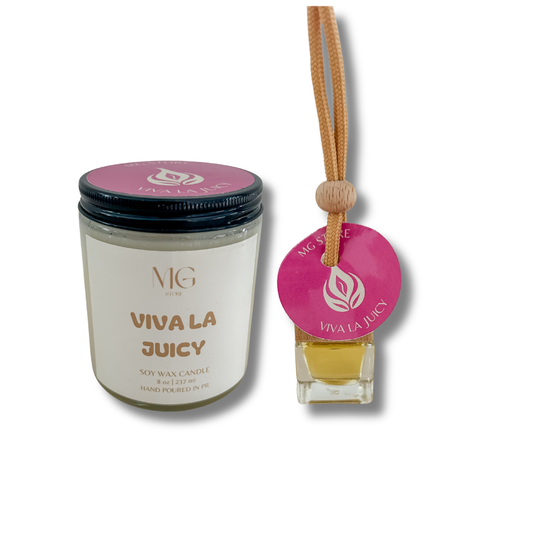 Bundle - Viva La Juicy - vela 8oz + difusor para carro