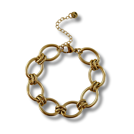 Pulsera eslabones - dorado